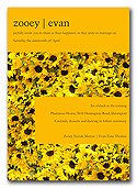 Sunflower Wedding Invitations