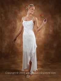 Beach Casual Wedding Dress - Spaghetti Straps