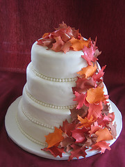 Fall Autumn Wedding Cake