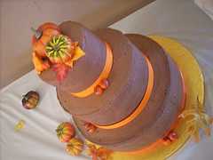 Fall Autumn Wedding Cake