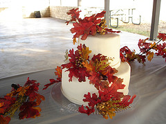 Fall Autumn Wedding Cake