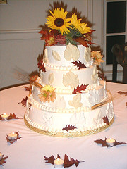 Fall Autumn Wedding Cake