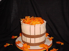 Fall Autumn Wedding Cake