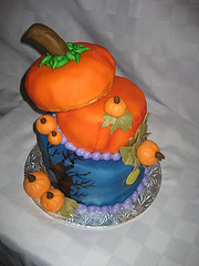 Halloween Wedding Cake