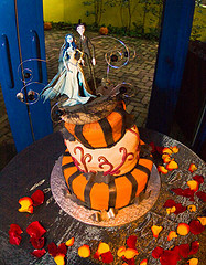 Halloween Wedding Cake