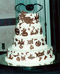 Halloween Wedding Cake