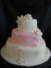 Snowflake Wedding Cake