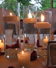 Hurricane Wedding Centerpiece